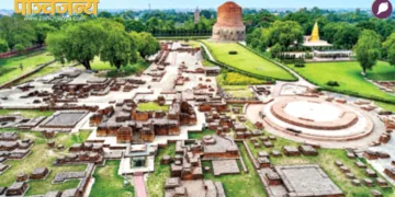 सारनाथ में उत्खनन में मिले अवशेष