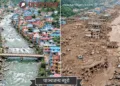 बाढ़ से बर्बाद हुआ एक शहर