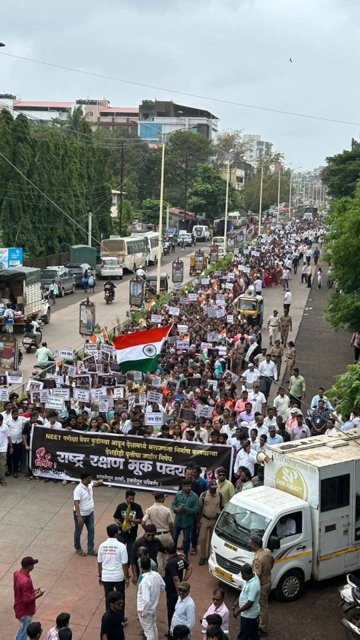 Ratnagiri Silent March Gen Z Samvidhan Samman Manch Maruti Mandir Ambedkar Statue Panchjanya