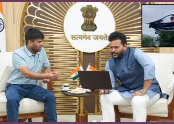 Ravi Tamta Meets Aviation Minister Kinjarapu Ram Mohan Naidu HAPIDA SKYNEX Flying Car Panchjanya