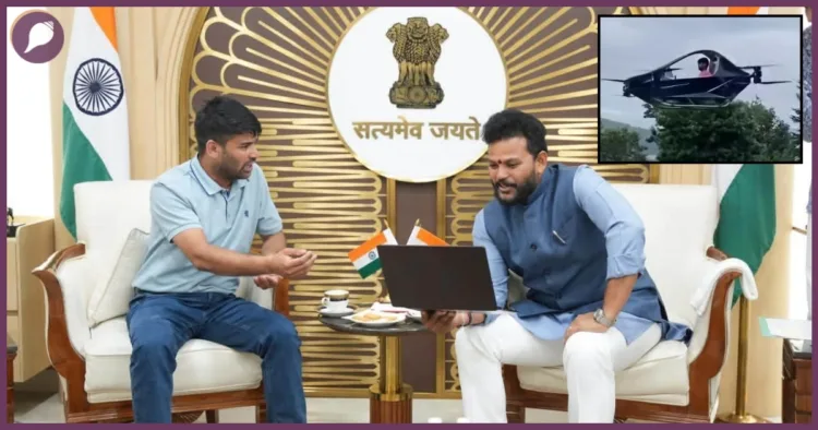 Ravi Tamta Meets Aviation Minister Kinjarapu Ram Mohan Naidu HAPIDA SKYNEX Flying Car Panchjanya