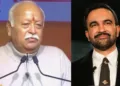 सरसंघचालक श्री मोहन भागवत और न्यूयॉर्क के मेयर जोहरान ममदानी