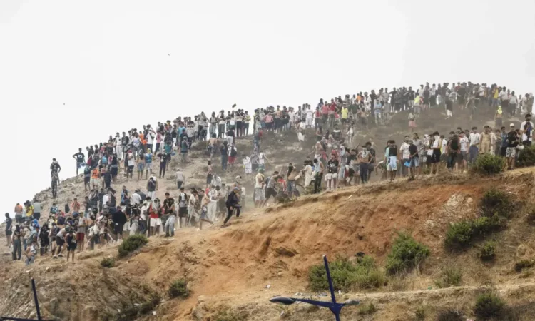 Spain Morocco Migration Crisis Ceuta Melilla Fence Infiltration Panchjanya