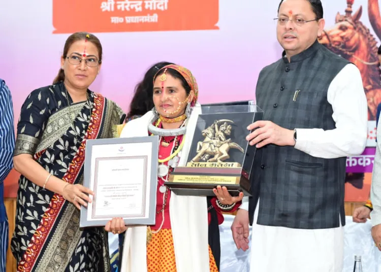 Uttarakhand Teelu Routeli Award Pushkar Singh Dhami Aanganwadi Workers Felicitated Panchjanya