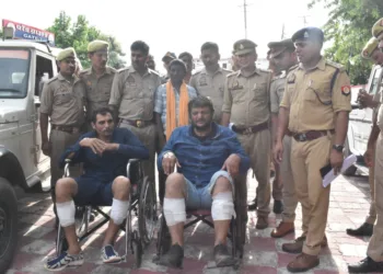 Varanasi Police Encounter Chowk 27 Kg Silver Robbery Mohammad Ali Mashallah Arrested SOG Gaurav Singh Panchjanya