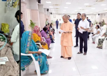 जनता दर्शन में मुख्यमंत्री योगी आदित्यनाथ