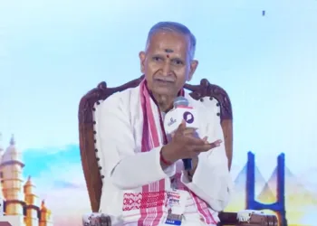 सुशासन संवाद मुबंई में बोलते वी भागैय्या जी