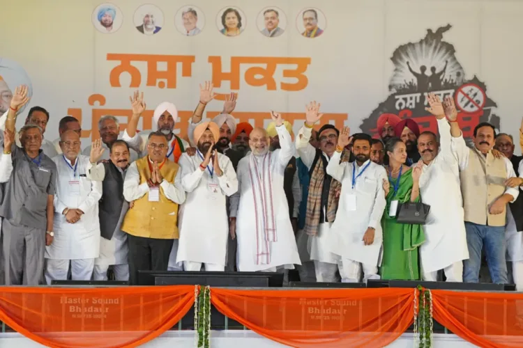 Amit Shah Jalandhar Drug Free Punjab Rally Sunil Jakhar Devi Talab Mandir Panchjanya