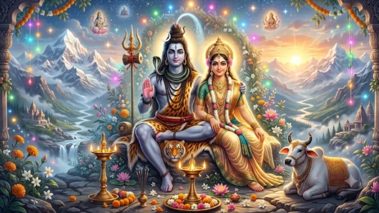 भगवान शिव और माता पार्वती (फोटो- एआई द्वारा निर्मित)