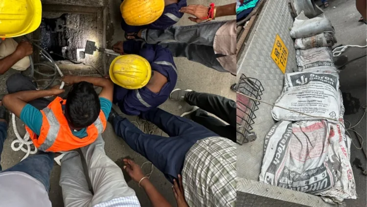 काशी में सीवर लाइन में किसी ने डाली बालू की बोरियां
