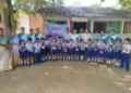 kisan sangh free uniforms notebooks and bags distributed to 7000 flood affected students