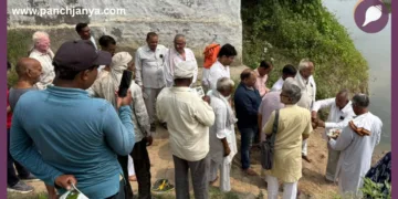 mathura rss paryavaran sanrakshan gatividhi kund pujan water conservation
