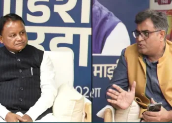 ओडिशा के मुख्यमंत्री श्री मोहन चरण माझी जी और पाञ्चजन्य के संपादक हितेश शंकर जी