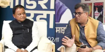 ओडिशा के मुख्यमंत्री श्री मोहन चरण माझी जी और पाञ्चजन्य के संपादक हितेश शंकर जी