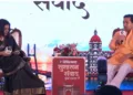 पाञ्चजन्य की कंसल्टिंग एडिटर तृप्ति श्रीवास्तव जी और श्री नितेश राणे जी कैबिनेट मंत्री, महाराष्ट्र सरकार