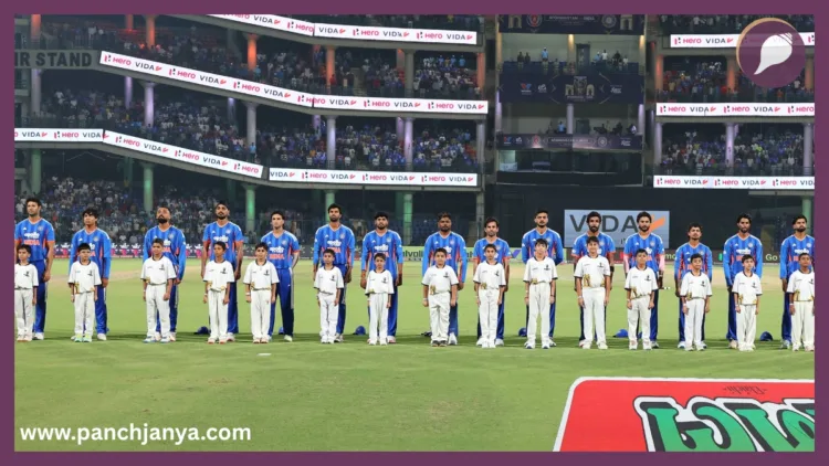 t20 match first time vande mataram