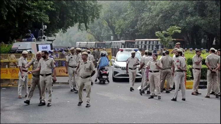 CJP Lahra do Tiranga protest Delhi police alert