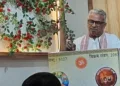 दरभंगा में आयोजित सामाजिक सद्भाव विचार गोष्ठी सह संवाद में उद्बोधन देते सह सरकार्यवाह कृष्ण गोपाल जी।