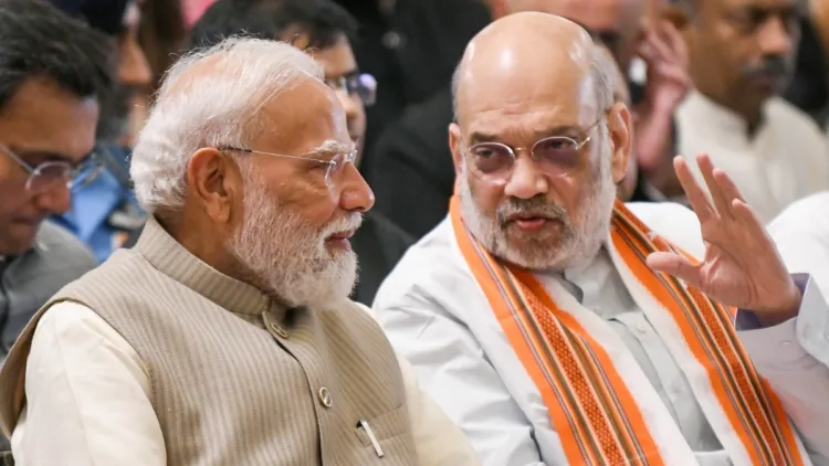 नई दिल्ली में आयोजित एक कार्यक्रम में प्रधानमंत्री नरेंद्र मोदी और केंद्रीय गृहमंत्री अमित शाह। (फाइल फोटो, एएनआई)