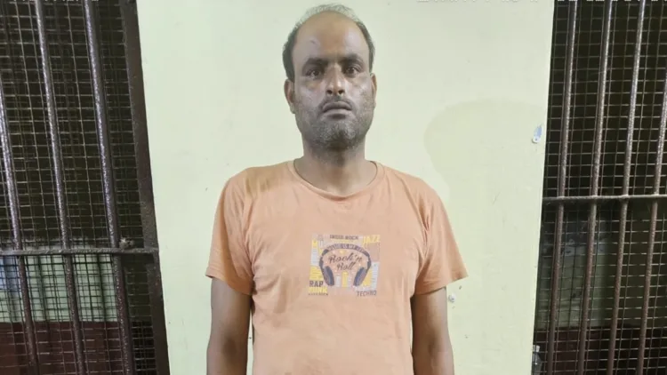 गोकशी का आरोपी महफूज, जिसे नालंदा से गिरफ्तार किया गया।