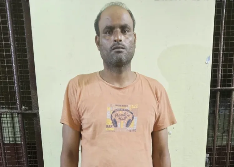 गोकशी का आरोपी महफूज, जिसे नालंदा से गिरफ्तार किया गया।