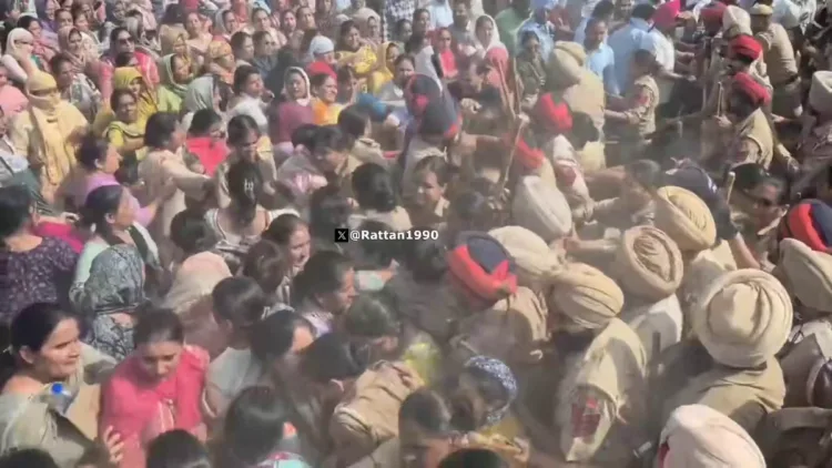 Punjab ETT Teachers Protest Outside Manish Sisodia House Chandigarh Panchjanya News