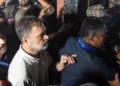 दिल्ली में मार्च के दौरान राहुल गांधी पर गर्भवती पत्रकार को धक्का देने का आरोप