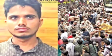 एआई का इस्तेमाल कर फर्जी वीडियो बनाने वाला स्वयंभूम पत्रकार नदीम पुलिस के हत्थे चढ़ा (प्रकोष्ठ में)। वीडियो दिल्ली के जंतर-मंतर पर गत 3 अक्तूबर को हुए प्रदर्शन के दौरान बनाया गया था। इसमें एसीपी विवेक भगत को कथित तौर पर महिला पत्रकार से छेड़छाड़ करते हुए दिखाया गया था