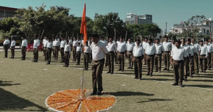 हल्द्वानी में RSS का पथ संचलन