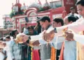धामी कैबिनेट ने हर की पौड़ी पर गंगा पूजन और आरती की