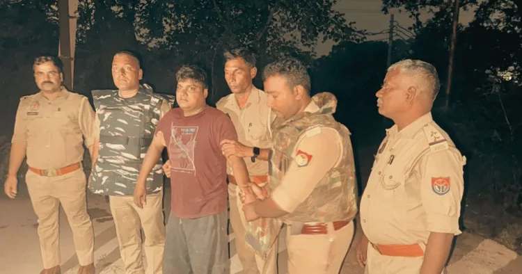 आरोपी राजू खान मुठभेड़ के बाद गिरफ्तार
